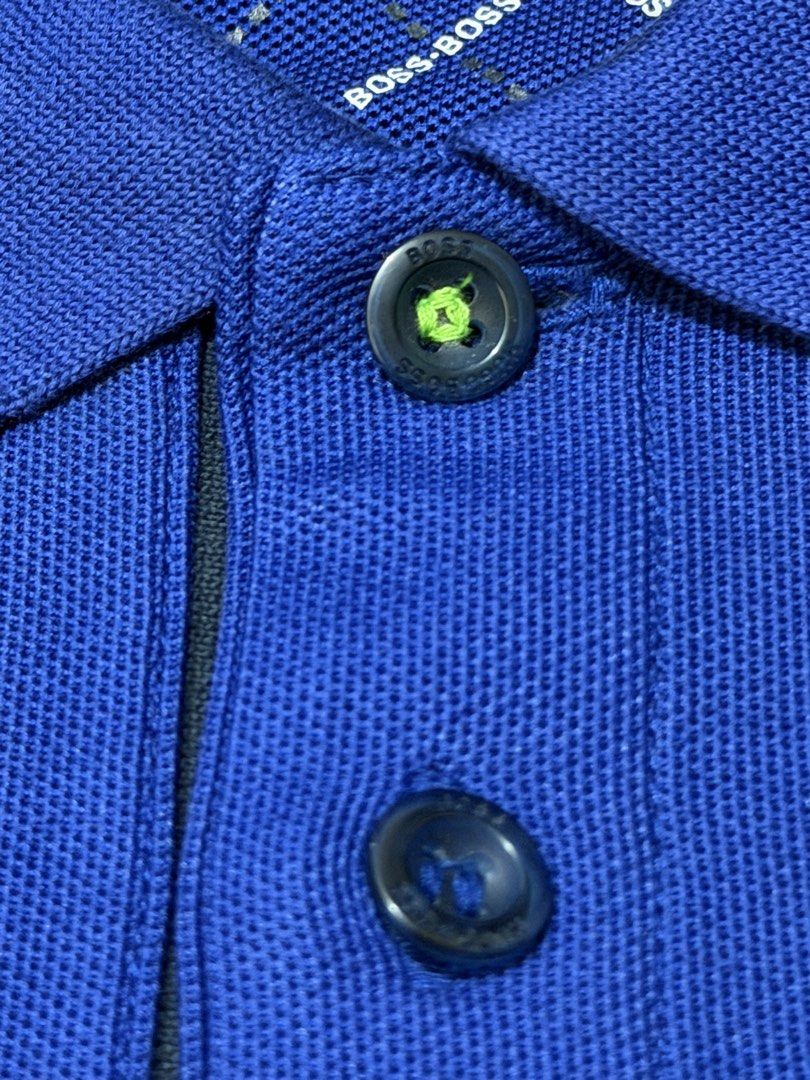 Authentic Hugo Boss Polo Shirt (Category: Tshirts & Polo Shirts ) located in Paranaque City. Submitted by decluttering.rightnow (Listing ID 1446861881, Image 3). Description: ⚠️ PLEASE READ ALL THE DETAILS THOROUGHLY ⚠️ Brand: Hugo Boss Item: Polo Shirt Size on Tag: Medium Width: 21” Length: 27” Issue: None Note: Personal item bought brand new not thrifted Terms & Conditions * 100% Authentic unless stated otherwise. Money-back guarantee. * First 