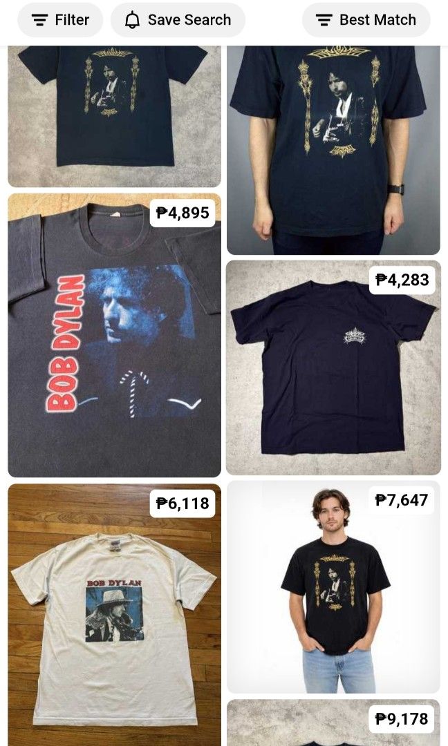 AUTHENTIC VINTAGE 2000,s BOB DYLAN SHIRT (Category: Tshirts & Polo Shirts ) located in Arayat. Submitted by angels_closet247 (Listing ID 1446795500, Image 2). Description: Actual size using inches Armpit to Armpit/ 24 Lenght/32 fittings is XL9 Excellent Condition, Issue:cut gildan tag Message if you have any other question about sizing. We do shipping nation wide I'm also open for video call so that you can see the item you 're interested to buy.