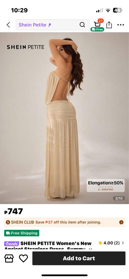 Backless Dress (Category: Dresses) located in Antipolo. Submitted by sldchloe_declutters (Listing ID 1443807409, Image 2). Description: No Lowest Price please No Lowest Price please No Lowest Price please No Lowest Price please.