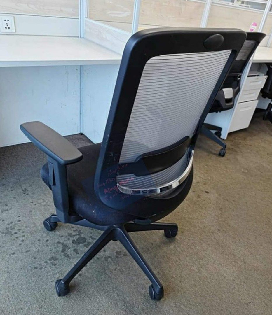 Benithem Ergonomic Mesh Office Chair (Category: Office Furniture & Fixtures) located in Muntinlupa City. Submitted by freestone_d54257 (Listing ID 1446741509, Image 2). Description: - Benithem Office Chair - Black mesh back and seat - Adjustable armrests - Swivels and rolls smoothly on wheels - Ideal for your workspace - Ready for a new home.