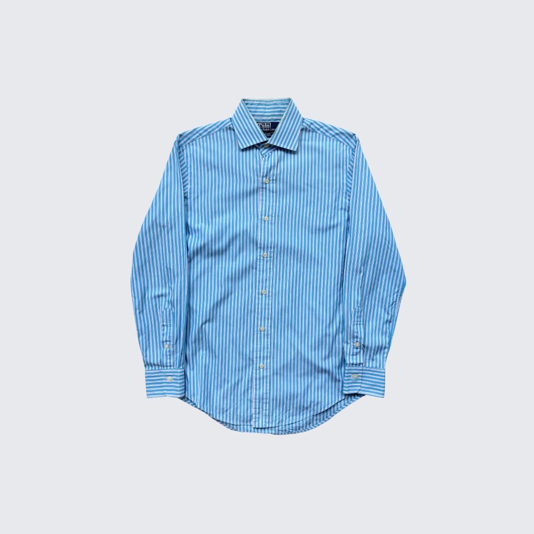Blue Grey Vintage 1990s Polo Ralph Lauren Regent Stripes L/S Shirt - Unisex - S (Kategori: Atasan) berada di Yogyakarta. Dikirim oleh shopat2000tribe (ID iklan 1446761207, Gambar 1). Deskripsi: Blue Grey Vintage 1990s Polo Ralph Lauren Regent Stripes L/S Shirt Size Small-Medium (70x48); Condition (9/10) Good Condition IDR 235.000 Instagram : 2000tribe.