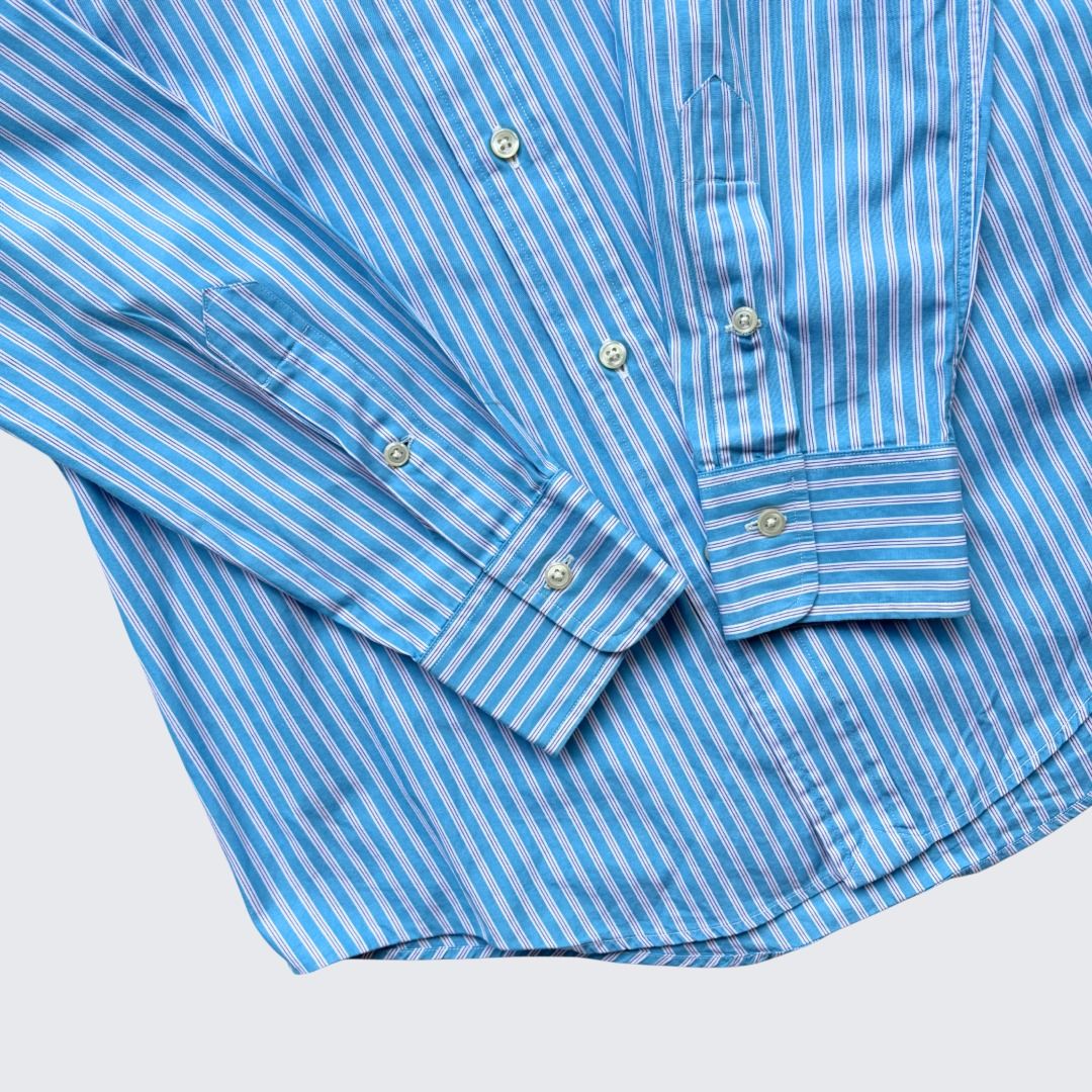 Blue Grey Vintage 1990s Polo Ralph Lauren Regent Stripes L/S Shirt - Unisex - S (Kategori: Atasan) berada di Yogyakarta. Dikirim oleh shopat2000tribe (ID iklan 1446761207, Gambar 3). Deskripsi: Blue Grey Vintage 1990s Polo Ralph Lauren Regent Stripes L/S Shirt Size Small-Medium (70x48); Condition (9/10) Good Condition IDR 235.000 Instagram : 2000tribe.