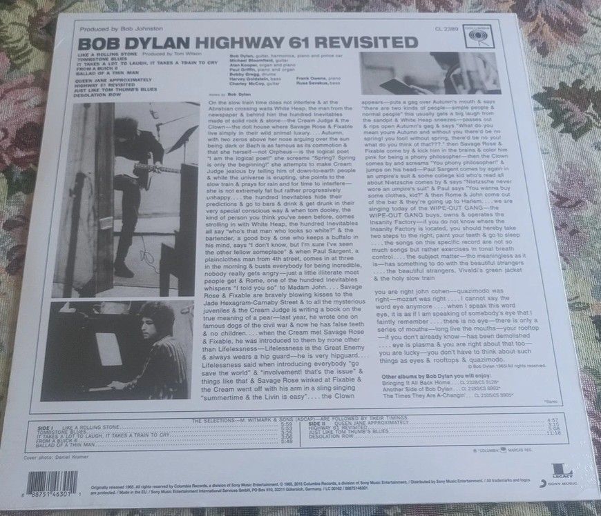 Bob Dylan - Highway 61 Revisted (Category: Vinyls) located in Manila. Submitted by ramonrobin.cruz (Listing ID 1446854561, Image 2). Description: Bob Dylan - Highway 61 Revisted.