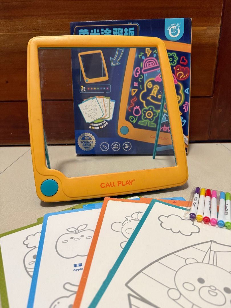Call Play Magic Light Drawing Board with Markers (Category: Educational & Learning Toys) located in Manila. Submitted by shopforprelovedclothes (Listing ID 1446724713, Image 2). Description: .