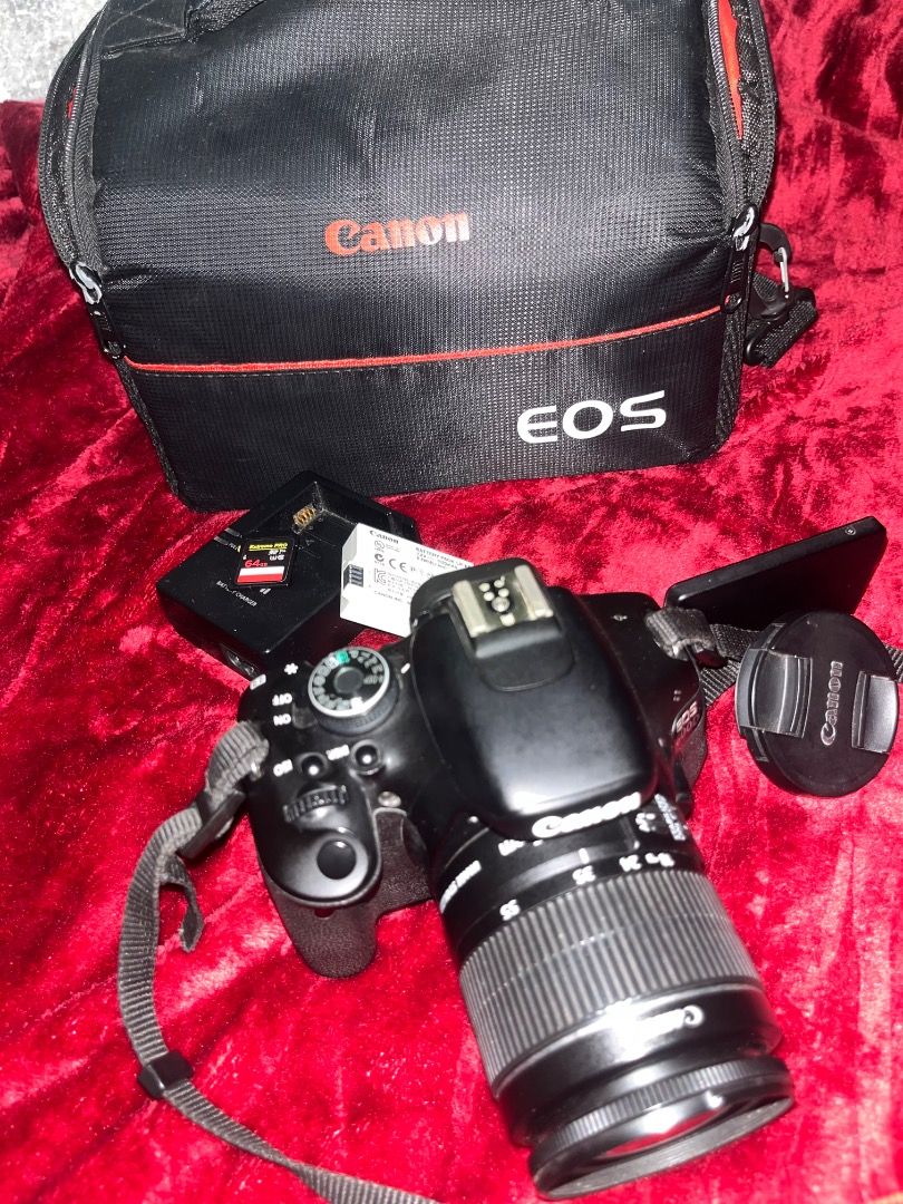 Canon EOS 600D DSLR Camera (Category: Cameras) located in Caloocan City. Submitted by jamshop02 (Listing ID 1446909808, Image 3). Description: 📸 FOR SALE: Canon EOS 600D DSLR Camera 💰 Price: ₱12,000 (Negotiable) Condition: * ✅ 100% Working * ✅ Well-maintained * ✅ Ready to use * ✅ Test all you want upon meetup Included: * Canon EOS 600D Body * 18–55mm Kit Lens * Original Battery * Original Charger * Camera Strap * (Idagdag dito kung may SD card,