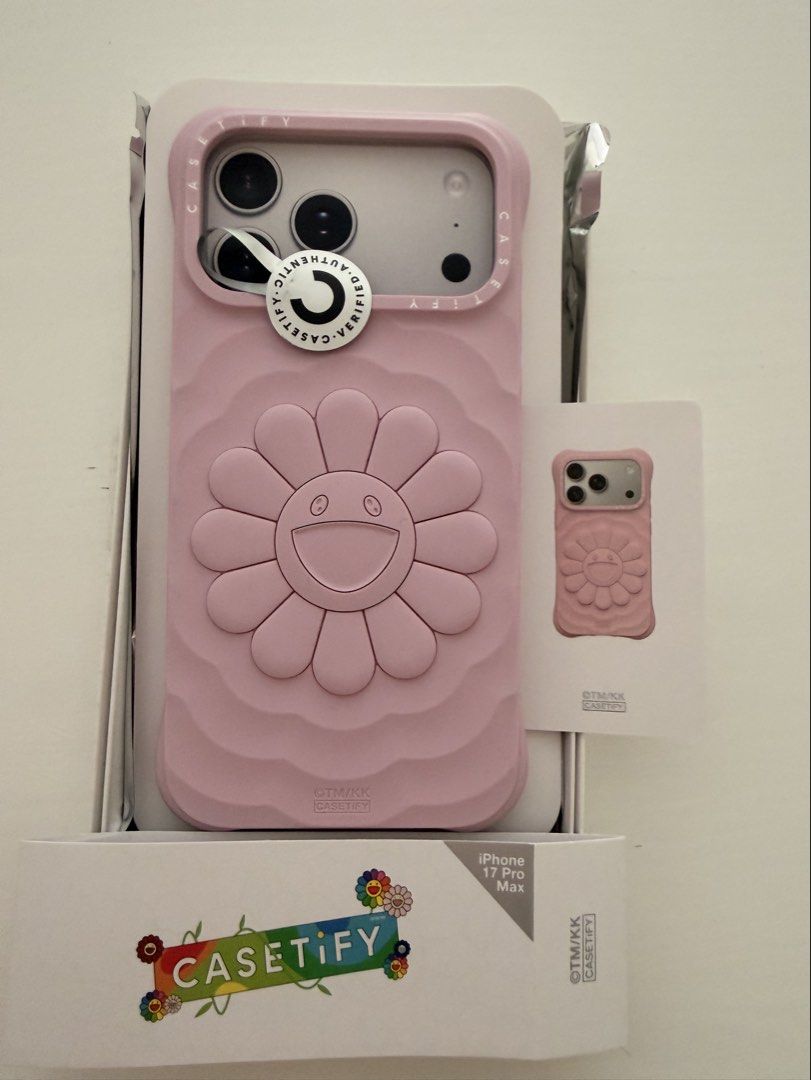 CASETiFY x 村上隆花花iPhone 17 Pro Max 手機殼, 手提電話, 電話及