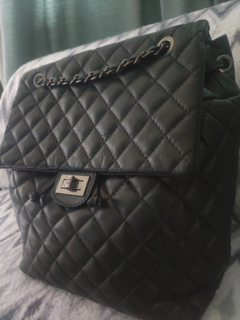 Chanel Style Backpack (Category: Luxury Bags & Wallets) located in Cainta. Submitted by luxesparkle (Listing ID 1446795883, Image 3). Description: Authentic Vera Pelle Back Pack Chanel Style Bag Genuine Leather Made in Italy .