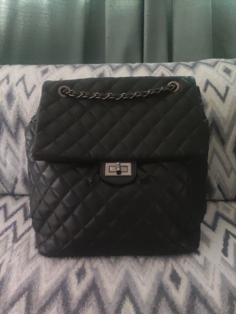 Chanel Style Backpack (Category: Luxury Bags & Wallets) located in Cainta. Submitted by luxesparkle (Listing ID 1446795883, Image 1). Description: Authentic Vera Pelle Back Pack Chanel Style Bag Genuine Leather Made in Italy .