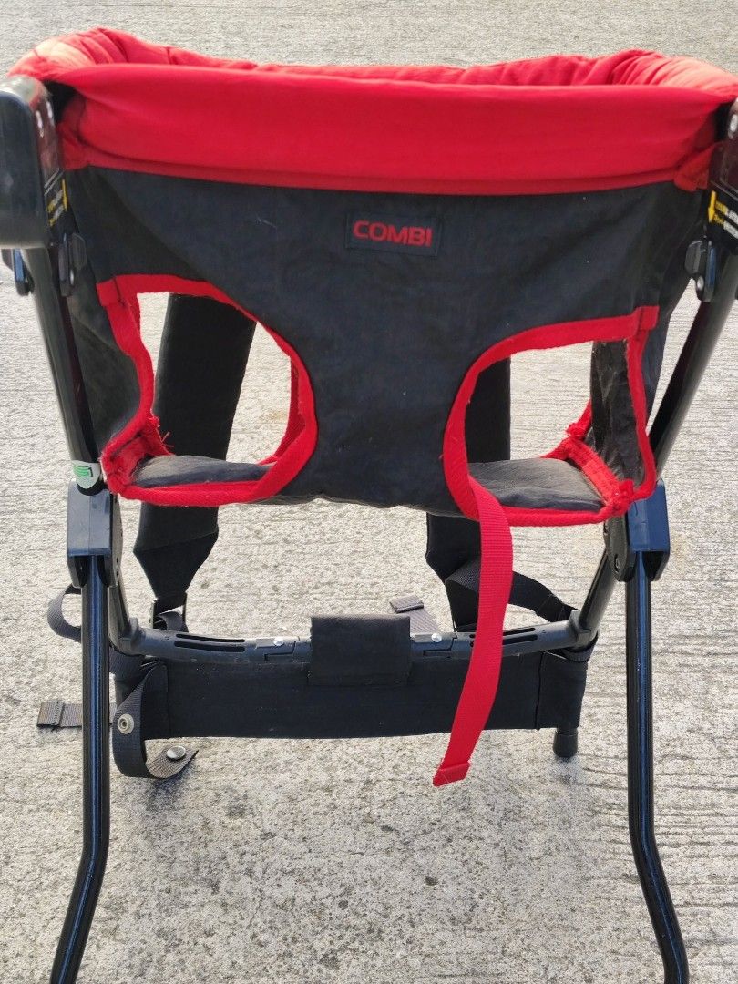 Combi Baby Carrier Backpack (Category: Carriers & Slings) located in Bulacan. Submitted by babz30261 (Listing ID 1446743252, Image 1). Description: - Combi baby carrier - Color: Red and Black - Adjustable straps for a secure fit - Includes a harness system Aspack - Allows for hands-free carrying - Easy to put on and take off - Perfect for adventures.