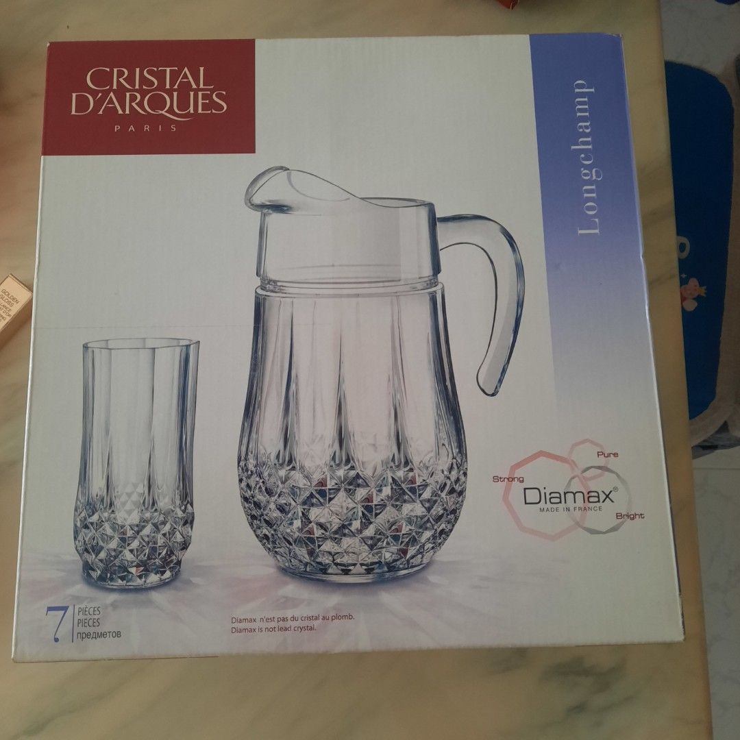 Cristal D'Arques Longchamp Diamax Pitcher and Glasses Set
