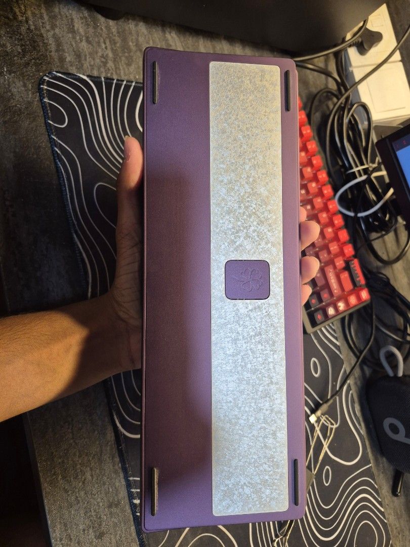 Custom Lucky65V2 Keyboard - Purple Case496676340488611842