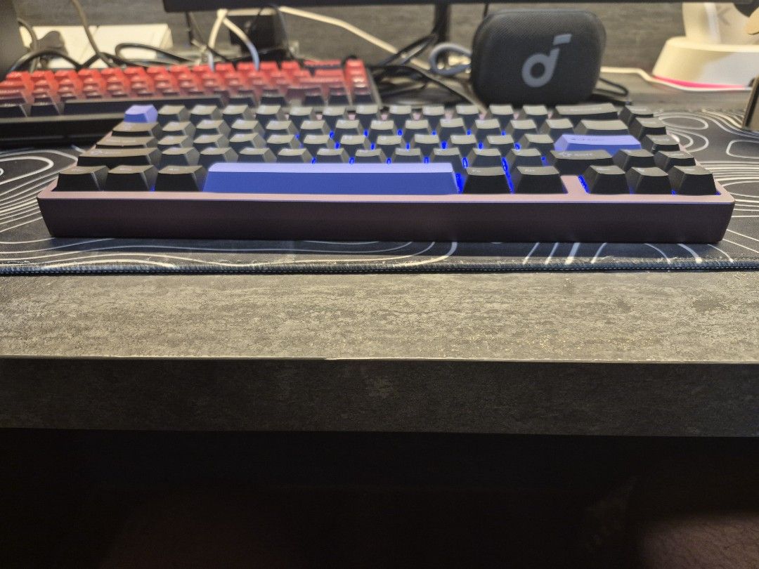 Custom Lucky65V2 Keyboard - Purple Case496676340488611841