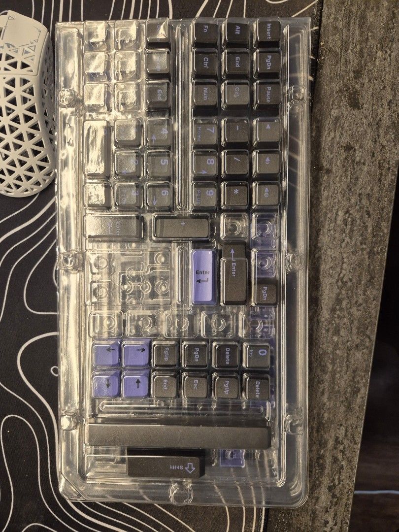 Custom Lucky65V2 Keyboard - Purple Case496676340488611843