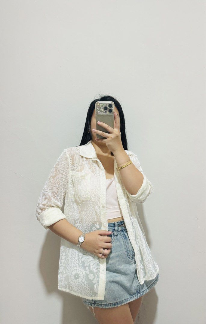Dainty detailed see through longsleeves (Category: Longsleeves) located in Taguig. Submitted by shoprita.ph (Listing ID 1446734107, Image 2). Description: .