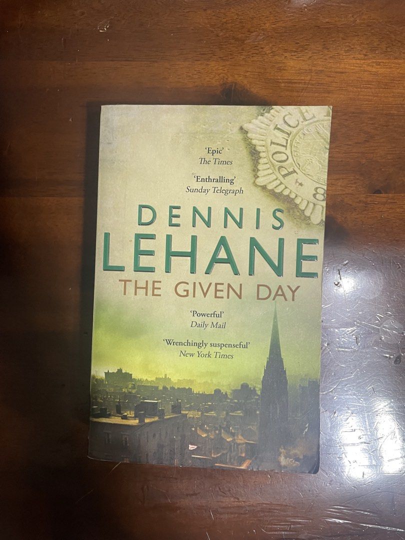 dennis lehane any given day (regular trade pb) (Category: Storybooks) located in Paranaque City. Submitted by kashireadsbookstore (Listing ID 1446907346, Image 1). Description: .