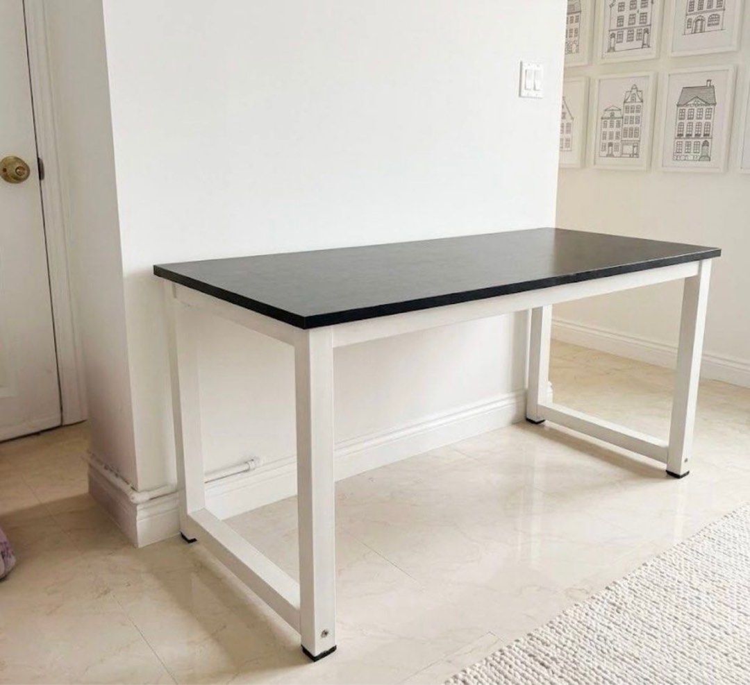 Dining Table (Category: Tables & Sets) located in Singapore. Submitted by hutzz (Listing ID 1446766063, Image 1). Description: ✔️ In Stock Slim Dining Table ✔️ Elegant solid wood ✔️ Sturdy metal legs ✔️ 4-6 seater ✔️ Elegant and matches most home decor .