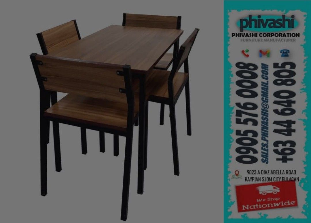Dinning Table & Chairs| Bulk Orders Available| Quality Guaranteed (Category: Tables & Sets) located in Manila. Submitted by kayephivashi.26 (Listing ID 1446797391, Image 1). Description: .