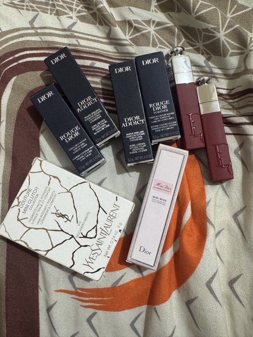Dior Lipstick Makeup ORIGINAL (Category: Makeup) located in Quezon City. Submitted by kikayandbeyondbybreezemnl (Listing ID 1446798981, Image 1). Description: Check individual photos for shade and prices 100% authentic destash only.