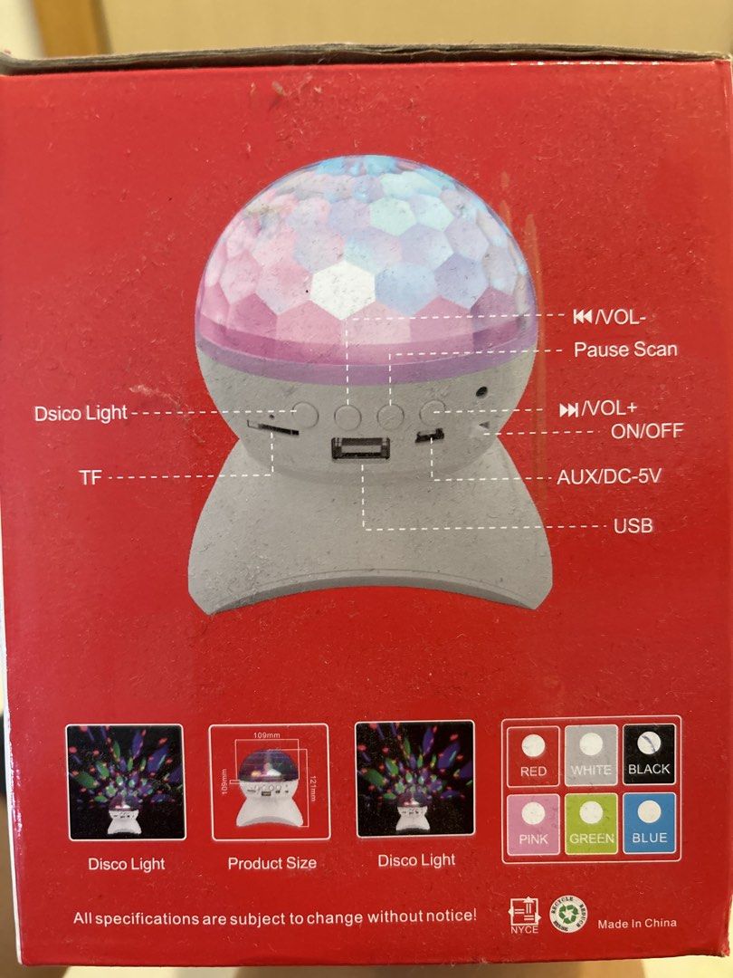 Disco ball wireless speaker496153913323704321