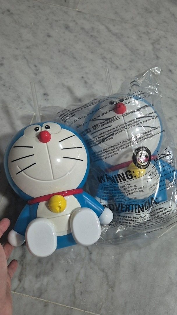 Doraemon Drink Cup with Straw496762633407713280