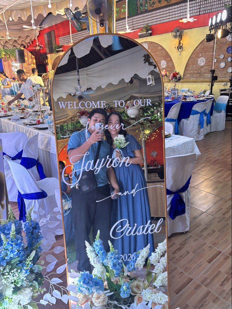 Dusty Blue Bridesmaid Gown (Category: Dresses) located in Cabuyao City. Submitted by pursing (Listing ID 1446801885, Image 3). Description: - Flowy dusty blue maxi dress - Perfect for bridesmaids or formal events - Available in size S - For the original measurements, you can refer to the 2nd picture - If you want to search for the seller/shop, it is UNITHORSE - It was a bit loose at the back, so we did a one inch seam in the shoulders para magfit