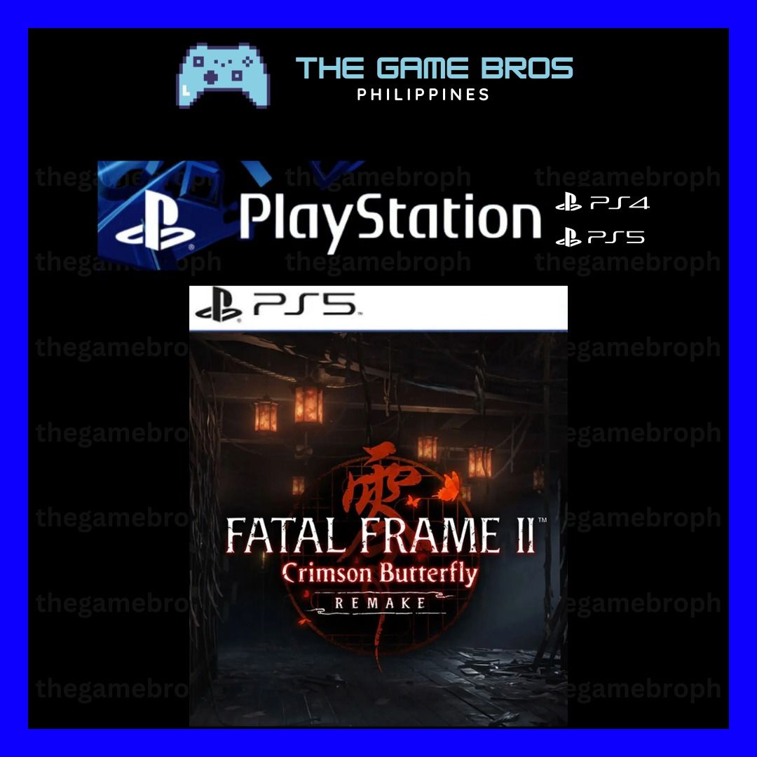 Fatal Frame 2 Crimson Butterfly Remake (PS5 Game)(Digital) (Category: PlayStation) located in Manila. Submitted by thegamebroph (Listing ID 1446861468, Image 1). Description: 🔥 FEATURES 🔥 ✅ 100% SAFE and LEGAL games bought from Playstation Store✅ ✅ 100% STABLE and RELIABLE !!! ✅ ✅ Not required to MODIFY your console ✅ ✅ Warranty provided✅ ✅ Instant Delivery*✅ ✅ Simple & Details Installation Guide Provided✅ ✅ 99% of all games available on PlaySt