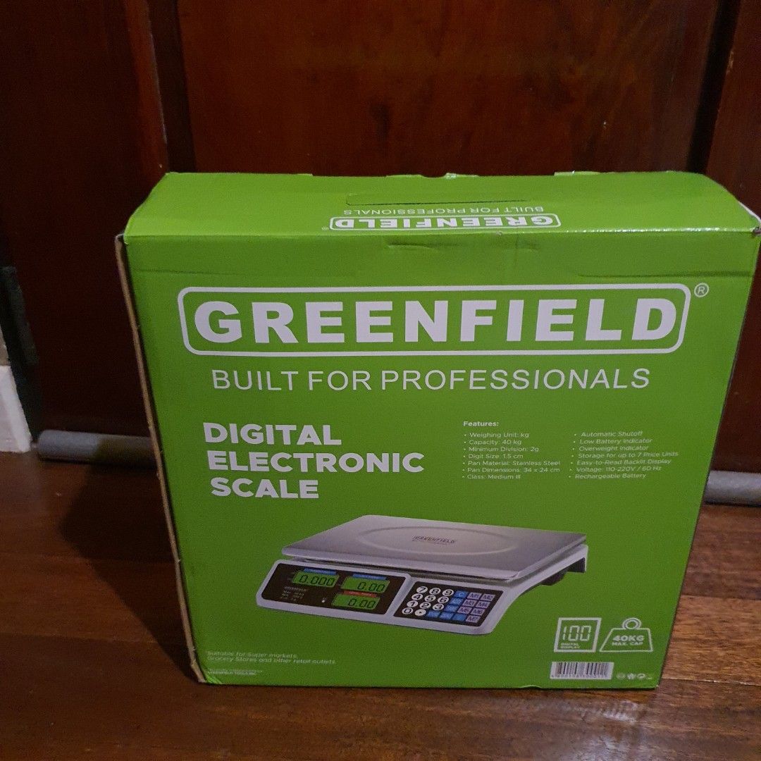 Greenfield digital electeonic scale timbangan (Category: Clocks) located in Pasig City. Submitted by last_price_posted (Listing ID 1446787389, Image 2). Description: .