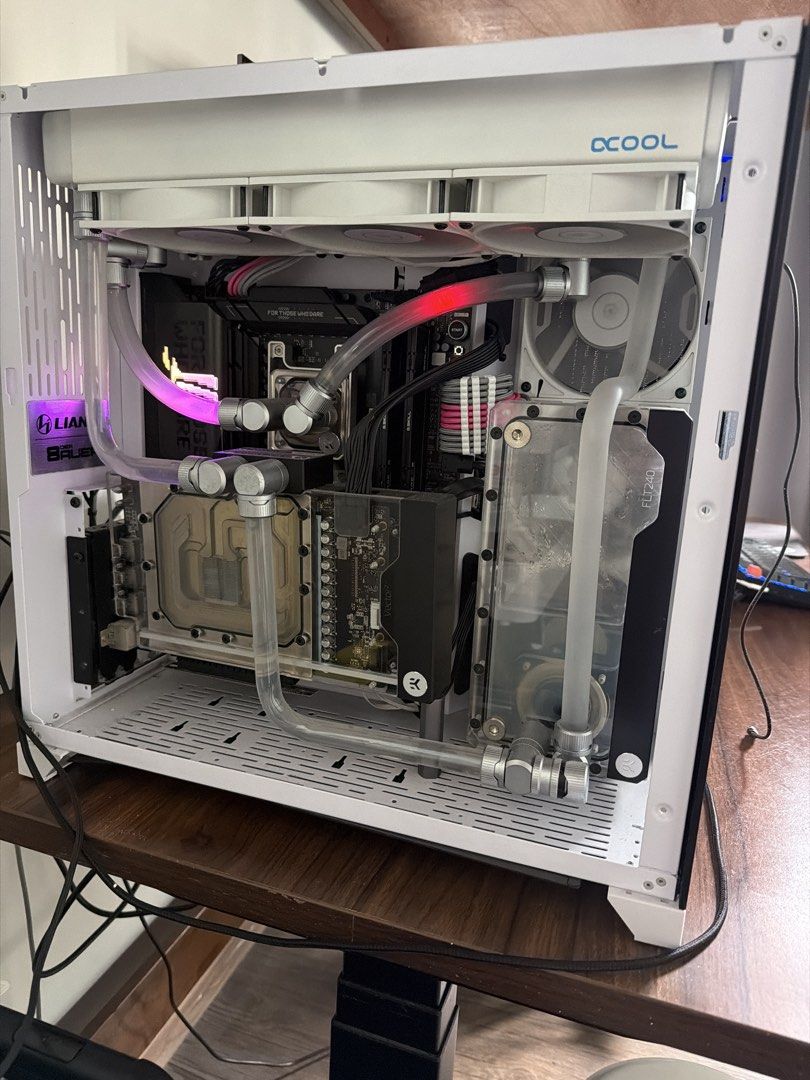 Custom Water-Cooled Gaming PC High-End Components For Sale