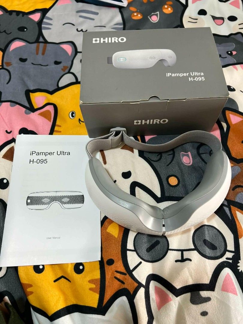 HIRO iPamper Eye and Head Massager (Category: Massage Devices) located in Manila. Submitted by sonchan2point4 (Listing ID 1446817890, Image 3). Description: Used twice only no issue all working search nyo na lang po mga features and price all pics are posted HIRO iPamper Ultra H-095 eye massager - Helps relax tired eyes and temples - Gentle massage for the eye area - Simple and easy to use controls - Perfect for unwinding after a long day - Comes