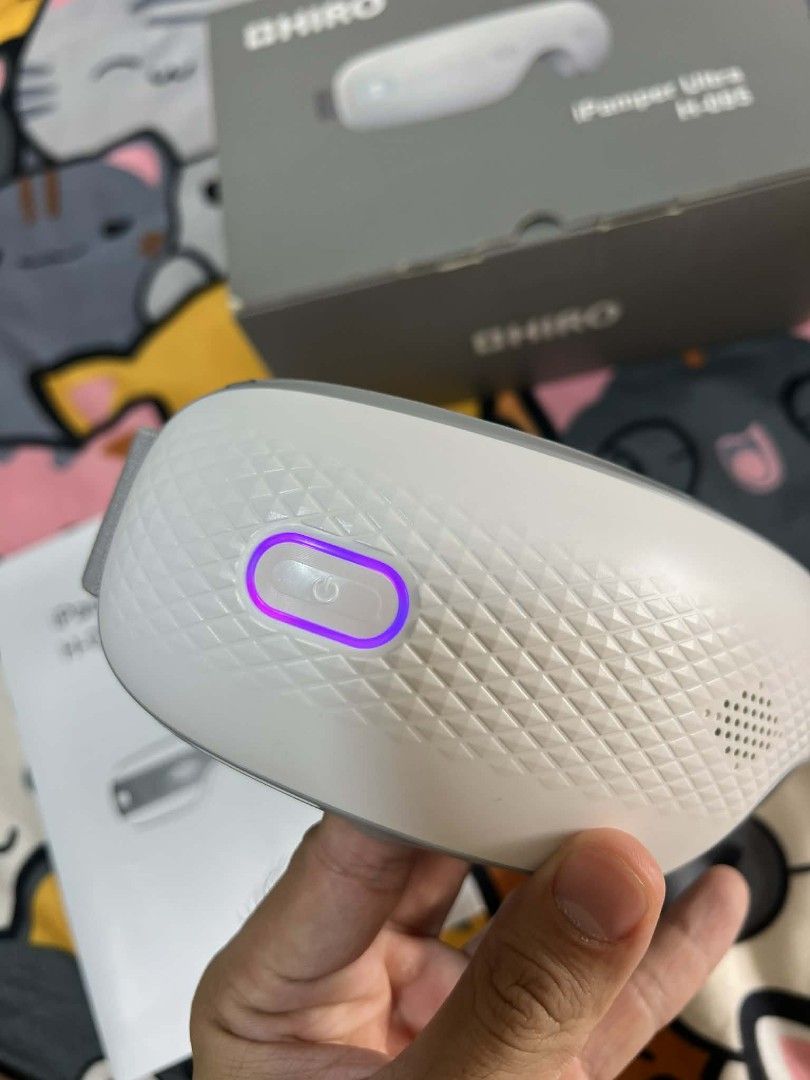 HIRO iPamper Eye and Head Massager (Category: Massage Devices) located in Manila. Submitted by sonchan2point4 (Listing ID 1446817890, Image 2). Description: Used twice only no issue all working search nyo na lang po mga features and price all pics are posted HIRO iPamper Ultra H-095 eye massager - Helps relax tired eyes and temples - Gentle massage for the eye area - Simple and easy to use controls - Perfect for unwinding after a long day - Comes