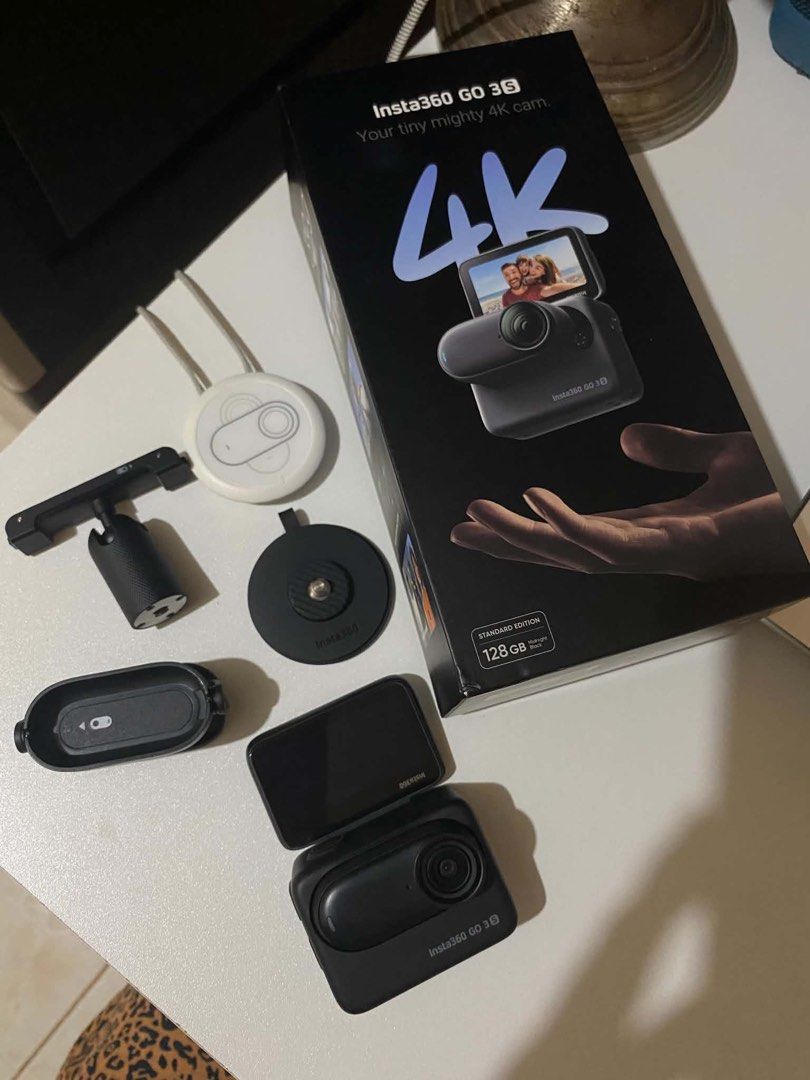 Insta 360 GO 3S 4K (Category: Cameras) located in Manila. Submitted by xlimy (Listing ID 1446870747, Image 3). Description: For Sale Insta 360 GO 3s 128GB with accessories & attached tempered glass with box Perfect for mini vlog Rfs: Di na ginagamit .