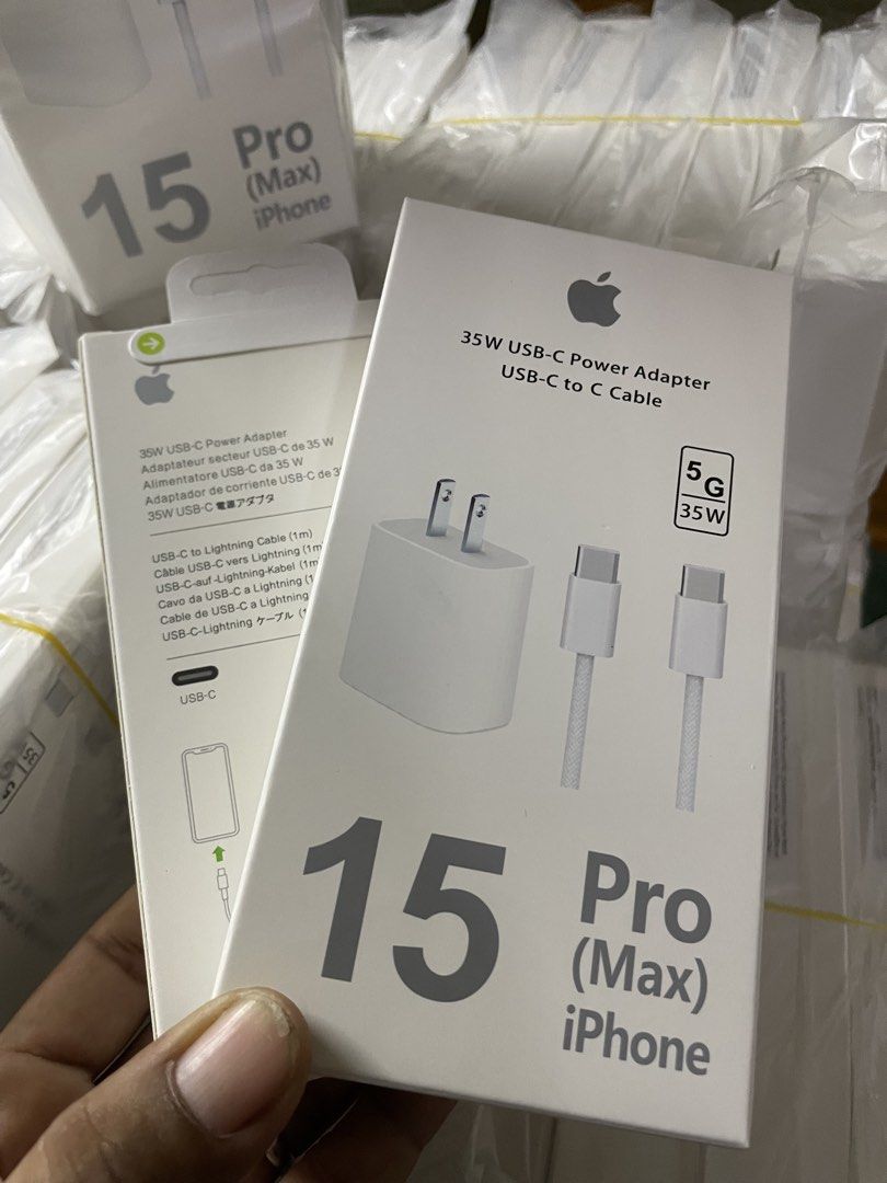IOS 15 pro charger (Category: Chargers & Cables) located in Manila. Submitted by annafarinah_falcon (Listing ID 1446851973, Image 1). Description: iOS 15promax SEALED 💯ORG CHARGER IPhone 13/14 🍎20watts 🍎25 watts 🍎35 watts 🍎40watts Cable iOS available c to c, USB TO IPHONE IPHONE 12 PD SEALD OPEN FOR MEET UP as long as malapit sa location ko 1 week warnty Pm me..