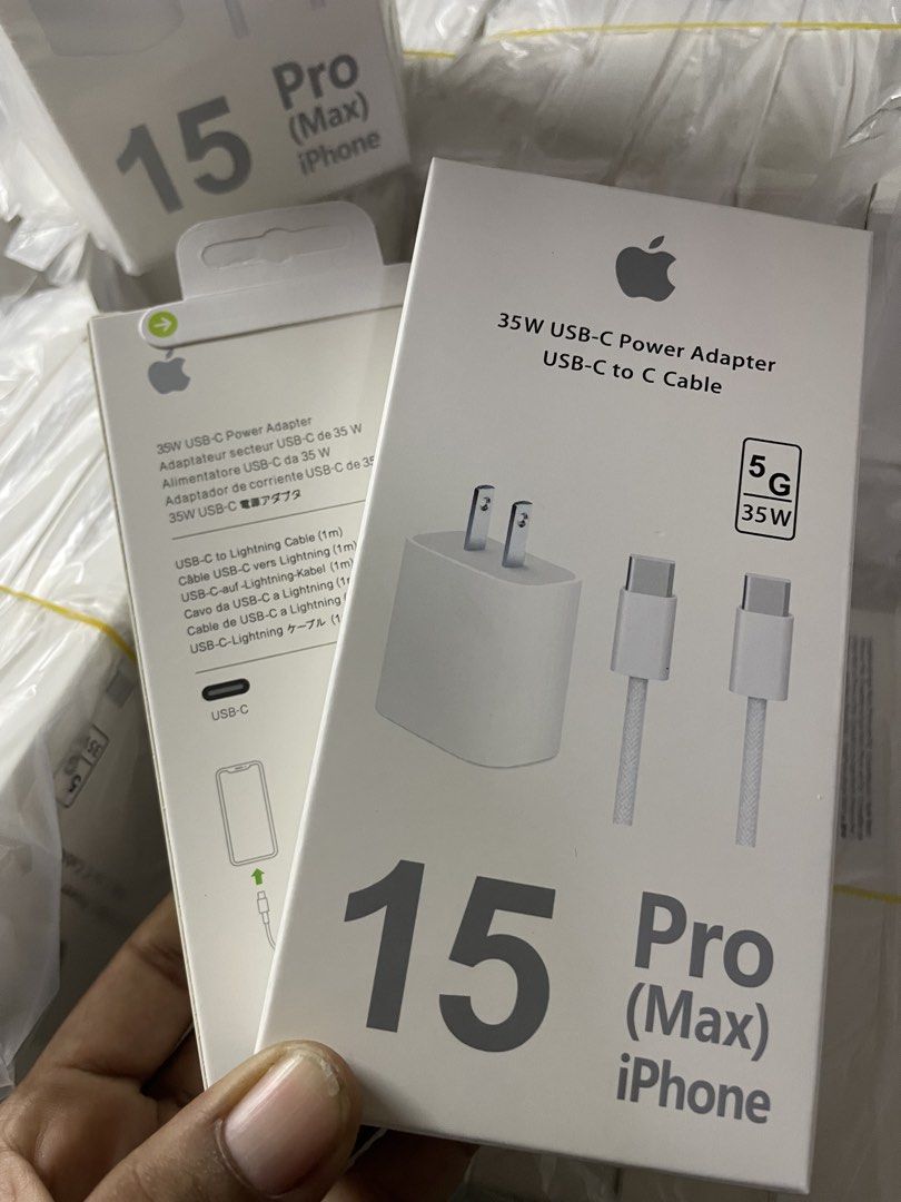 IOS 15 pro charger (Category: Chargers & Cables) located in Manila. Submitted by annafarinah_falcon (Listing ID 1446851973, Image 3). Description: iOS 15promax SEALED 💯ORG CHARGER IPhone 13/14 🍎20watts 🍎25 watts 🍎35 watts 🍎40watts Cable iOS available c to c, USB TO IPHONE IPHONE 12 PD SEALD OPEN FOR MEET UP as long as malapit sa location ko 1 week warnty Pm me..