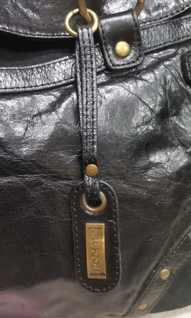 JILL SCOTT black leather shoulder tote bag (Category: Tote Bags) located in Baguio. Submitted by princessjhade (Listing ID 1446756035, Image 3). Description: Largish Very good condition Plus shipping.