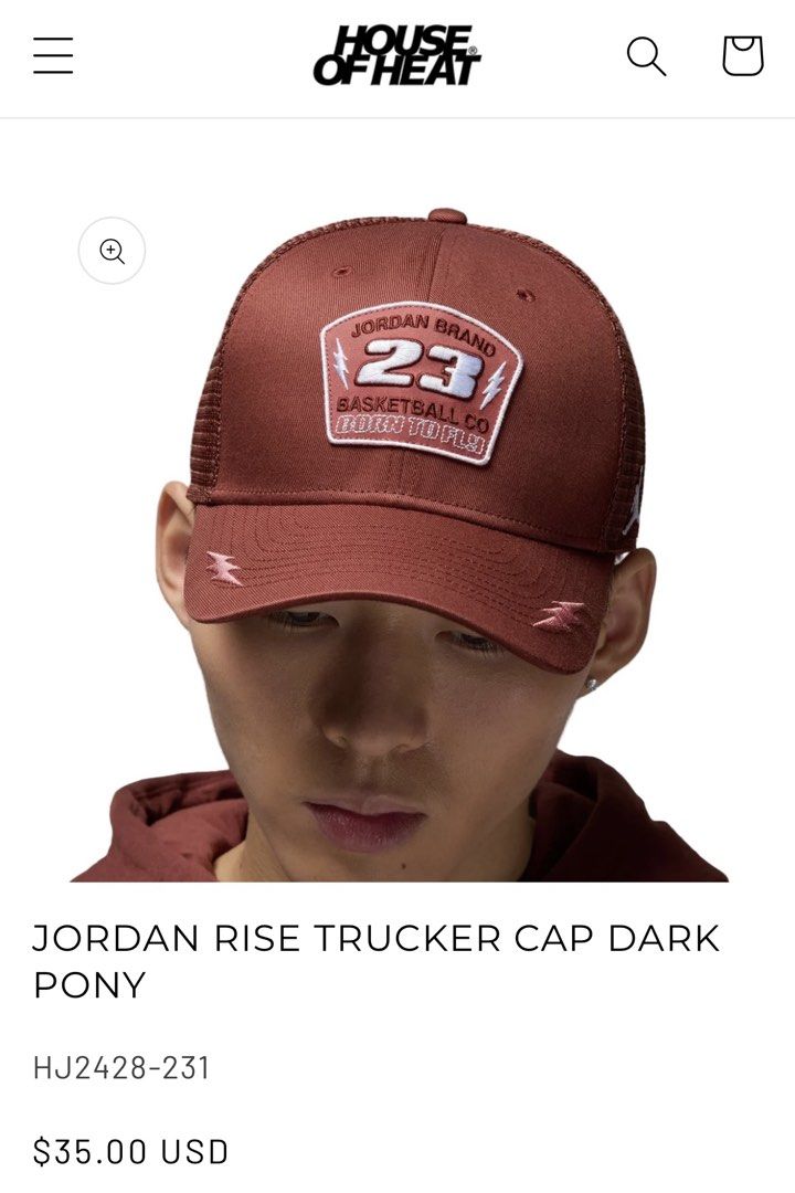 Jordan Rise Trucker Cap (Category: Caps & Hats) located in Antipolo. Submitted by thncssndra (Listing ID 1446803805, Image 3). Description: - size S-M - good condition - no tags na but never worn, simply kept in a cabinet - bought in Nike store Trinoma - code HJ2428-231 - rfs: doesn't suit me - price still negotiable ! .