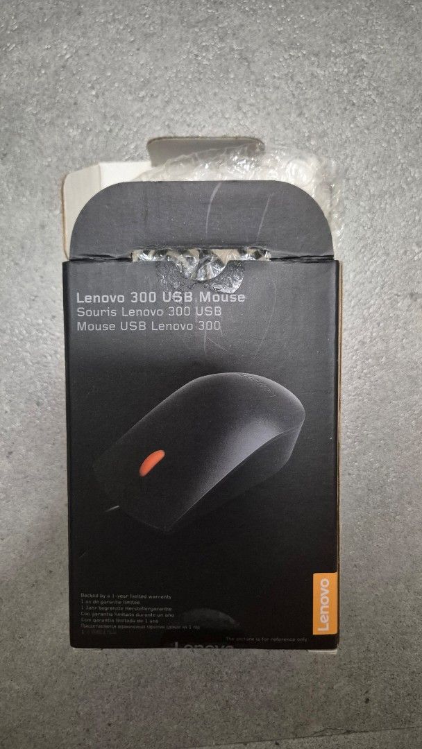 Lenovo 300 USB Mouse Black New For Sale