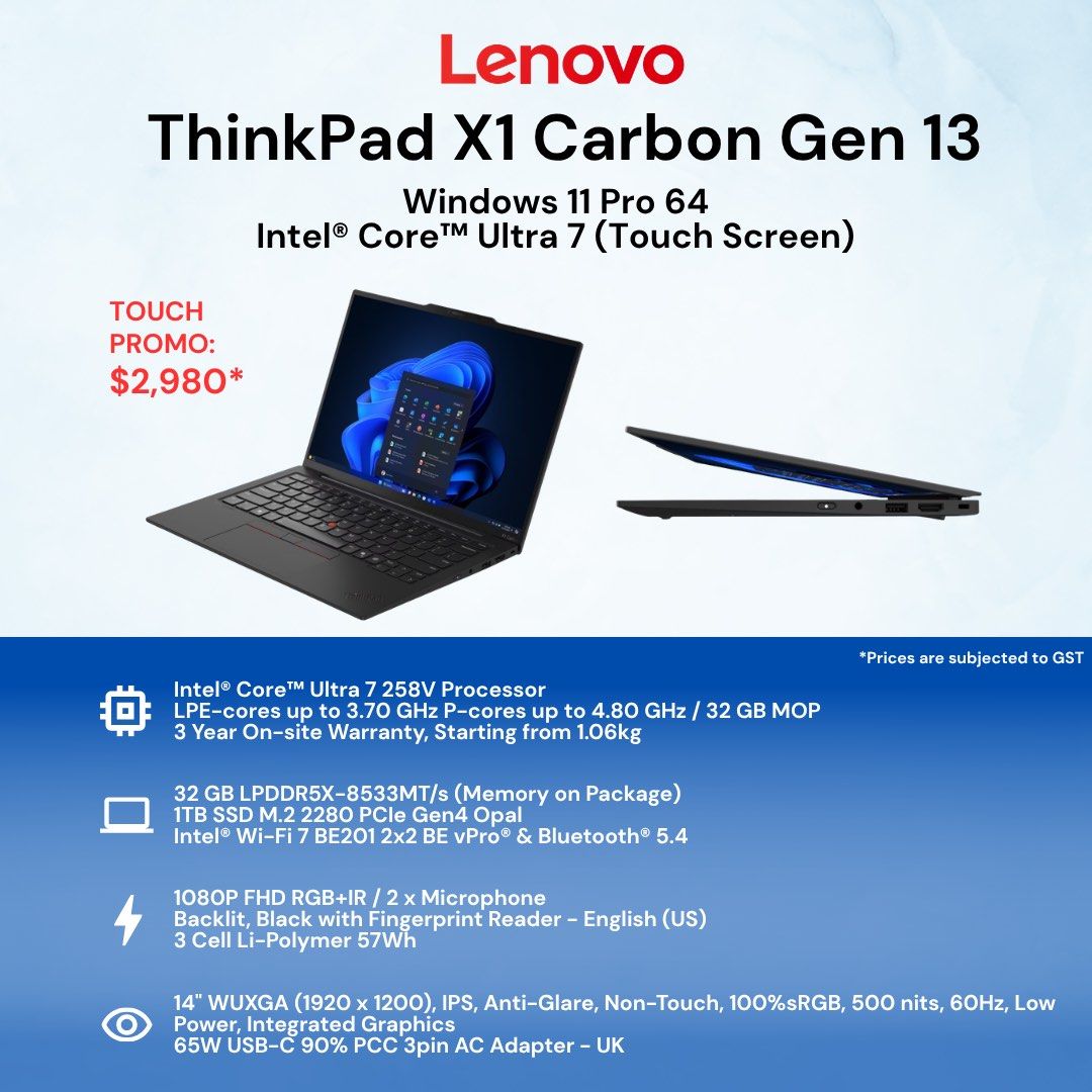 Lenovo ThinkPad X1 Carbon Gen 13 (Touch)