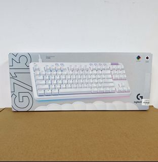 Logitech G713 White Mechanical Keyboard with Wrist Rest
