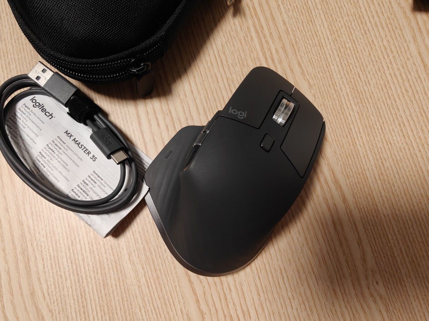 Logitech MX Master 3S Wireless Mouse with Case & Cable496803282577664003
