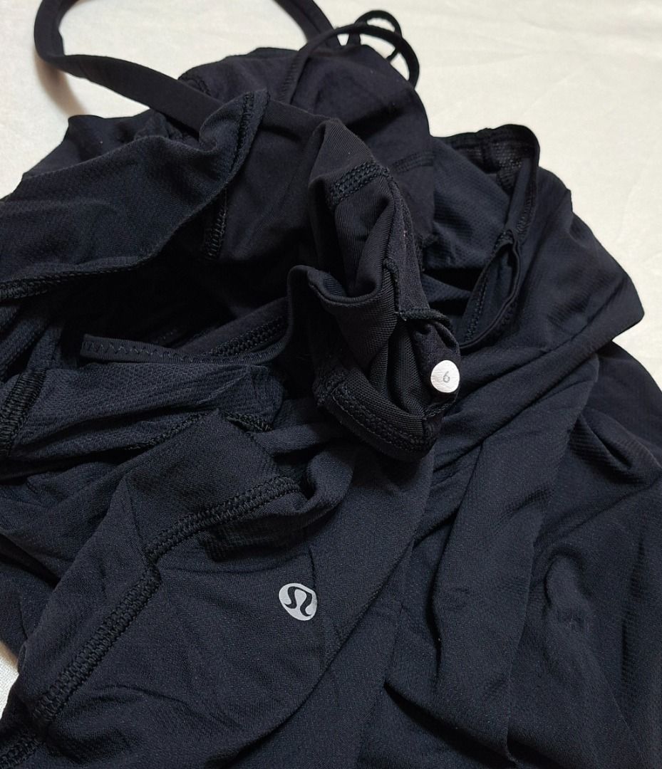 FREE SF! Lululemon Flow II Tank Top Size 6 (Preloved) FREE SHIPPING! (Category: Activewear) located in Iligan City. Submitted by Memag (Listing ID 1446753248, Image 3). Description: *FREE SHIPPING! *Seller is not an expert to authenticate the item. *lightly used *fabric - Micro Diamond Mesh, luon® *with pockets for optional, removable cups (pads/cups not included) *issue - few snags *size - 6 *Due to lighting, color may vary from actual. *MOP - G