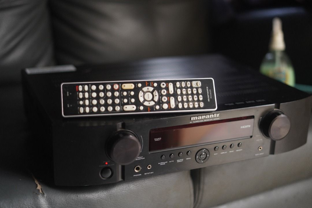 Marantz AV Receiver with Remote (Category: Soundbars, Speakers & Amplifiers) located in Calamba. Submitted by andreip05 (Listing ID 1446906180, Image 3). Description: Selling my Marantz NR1501 Slim AV Receiver. Classic Marantz quality and a great unit for audiophiles, DIY enthusiasts, or those looking for a restoration project. ✅ Standby light is working (as shown in the pictures) ❌ Unit does not power on 📌 Selling AS IS, no repairs done, no gua
