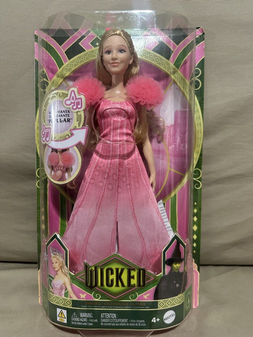 Mattel Wicked Singing Glinda Barbie (Category: Figurines & Statues) located in Rizal. Submitted by trsharchive (Listing ID 1446740055, Image 1). Description: - Singing Glinda doll from the movie Wicked - Features her signature pink dress - Made by Mattel - Ideal for Wicked fans and collectors - Packaging is still sealed .