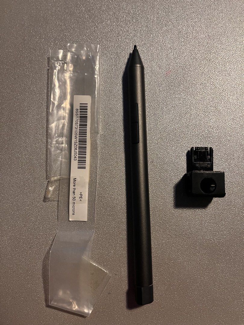 Microsoft Surface Pen with Clip and Nib (Category: Laptops & Notebooks) located in Caloocan City. Submitted by msitrealtor (Listing ID 1446726784, Image 1). Description: Lenovo Precision Pen 2 Upgrade your sketching and note-taking with the ultimate tool for Lenovo creators and professionals. High-End Technology 4,096 Pressure Levels: Feels like real ink on paper with exact line control. Tilt Detection: Natural, lifelike shading at any angle. Tri