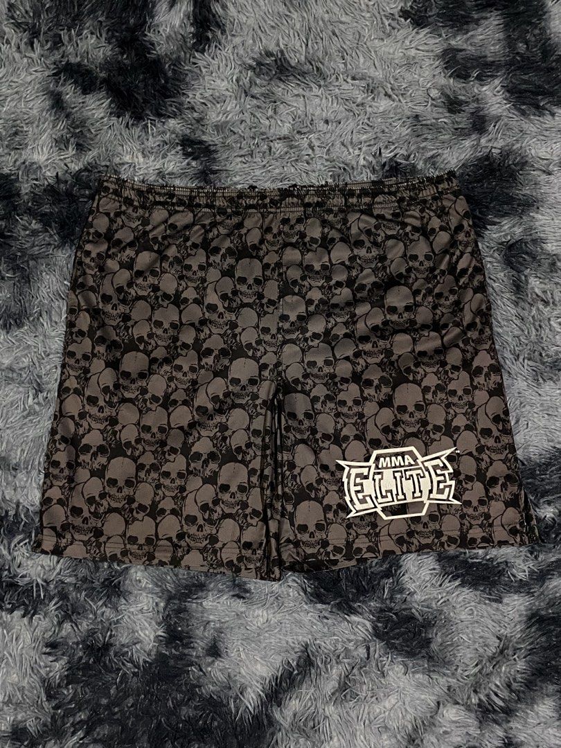 MMA ELITE SKULLPILE SHORTS (Category: Shorts) located in San Pablo. Submitted by d.iznu (Listing ID 1446856259, Image 1). Description: 40x21.5 affliction, billabong, monster energy, fox, tapout, boxing.