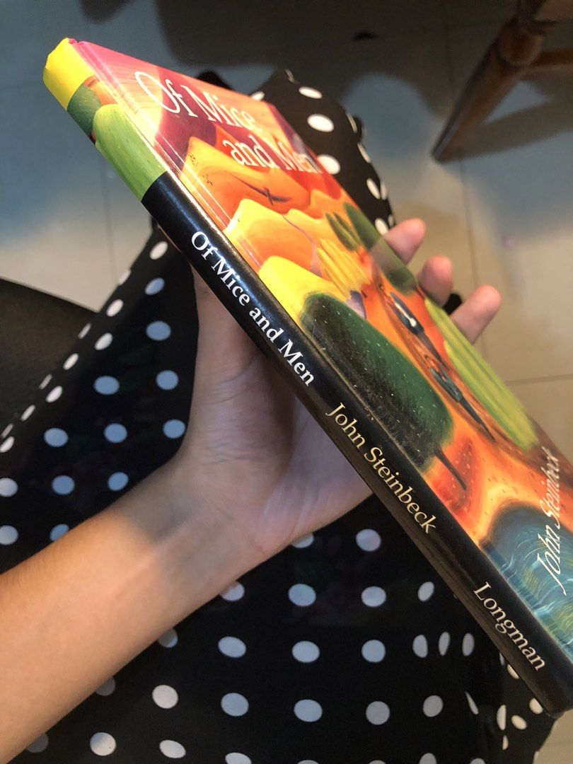 Of Mice and Men by John Steinbeck (Category: Storybooks) located in Taguig. Submitted by d968cf0b5252f364e60dafe74f5615 (Listing ID 1446764985, Image 2). Description: Kindly double check the photos uploaded and the description before making your final offer. Won’t reply to question that’s already included in the description. Location: Taguig Pinagsama Fort Bonifacio. JNT shipment fee usually is 44 pesos Thanks! 😊 .