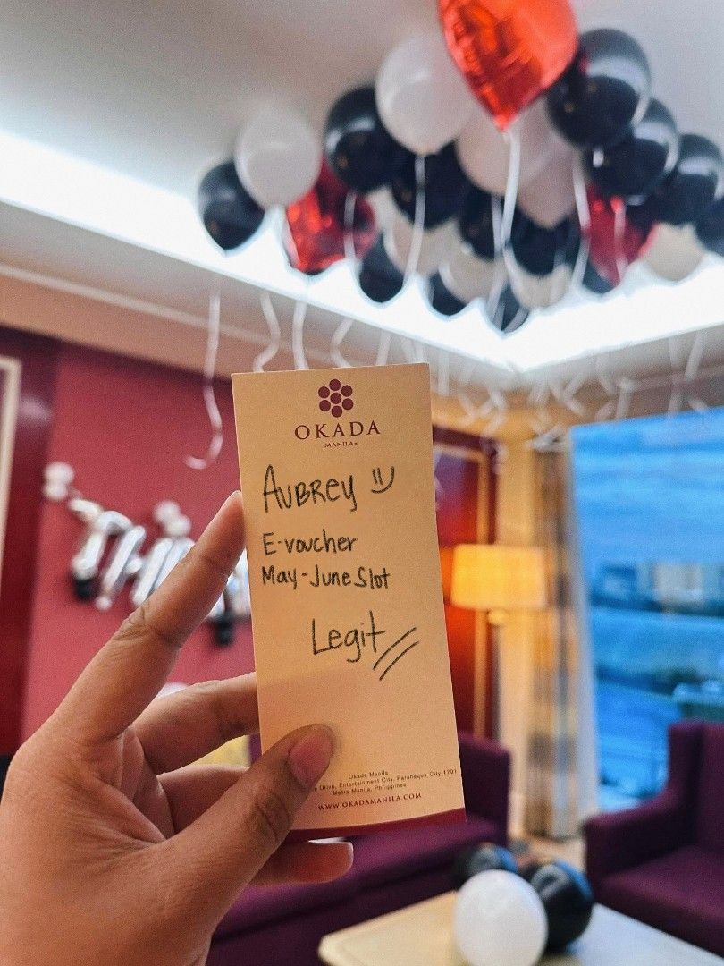 OKADA ROOM VOUCHER (Category: Vacation Rentals) located in Manila. Submitted by aubrey.hotelvoucherseller (Listing ID 1446881913, Image 3). Description: Okada Manila Voucher Room •Legit & Trusted •Affordable VIP Voucher Booking •Available Anytime •Deluxe Room & Suites Available •Breakfast Included Message me for sure booker.❣️.