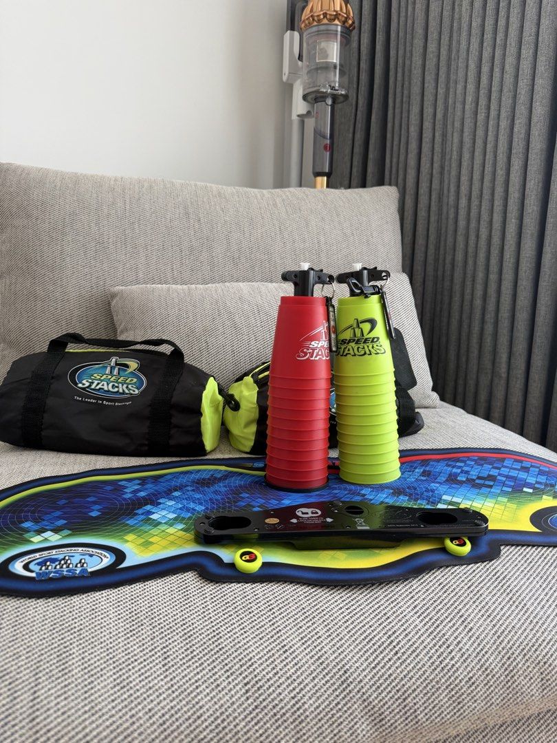 Original Speed Stacks Complete Set with WSSA StackMat Timer (Category: Toys & Games) located in Sungai Buloh. Submitted by wootandweebmy (Listing ID 1446759792, Image 1). Description: DM for more info..