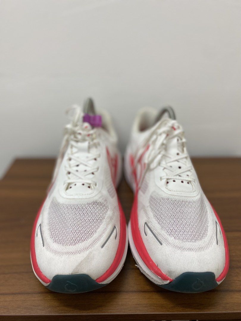 Ortuseight Running Shoes (Category: Other Sports Equipment and Supplies) located in Putrajaya. Submitted by bundlecomrade (Listing ID 1446798565, Image 3). Description: - 8UK/27CM - Cod Putrajaya - Brand: Ortuseight - Color: White with pink accents - Features: Lightweight, breathable mesh upper - Ideal for: Running or everyday wear - Condition: Minor scuffs on sole and toe area, plenty of life remaining.