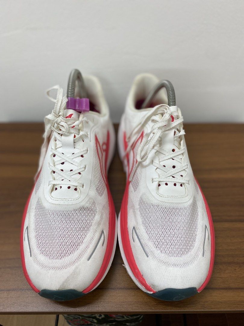 Ortuseight Running Shoes (Category: Other Sports Equipment and Supplies) located in Putrajaya. Submitted by bundlecomrade (Listing ID 1446798565, Image 2). Description: - 8UK/27CM - Cod Putrajaya - Brand: Ortuseight - Color: White with pink accents - Features: Lightweight, breathable mesh upper - Ideal for: Running or everyday wear - Condition: Minor scuffs on sole and toe area, plenty of life remaining.