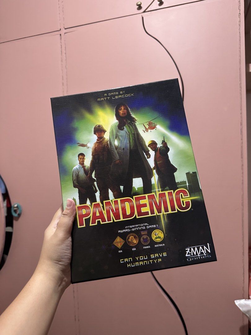 Pandemic Board Game by Matt Leacock (Category: Board Games & Puzzles) located in Cavite. Submitted by thriftbymari (Listing ID 1446845303, Image 1). Description: - Pandemic board game by Matt Leacock - Never opened - Location: Cavite.
